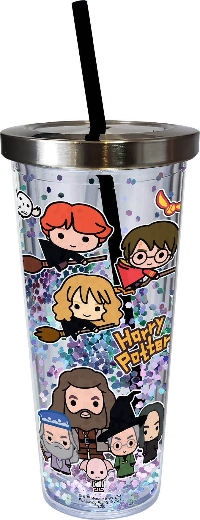 Harry Potter Chibi Glitter Cup