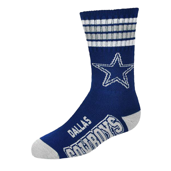 Dallas Cowboys - 4 Stripe Deuce Socks - Youth