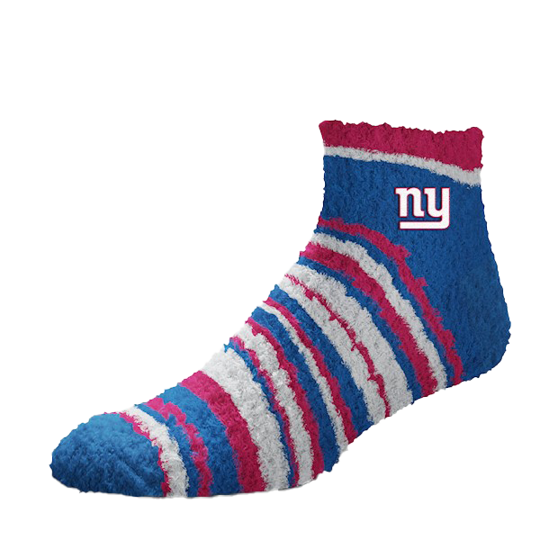 New York Giants - Muchas Rayas Socks - Fuzzy Ankle