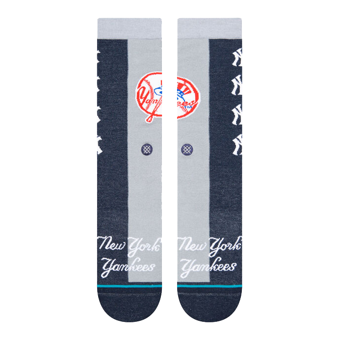 New York Yankees Split Crew Socks - Large