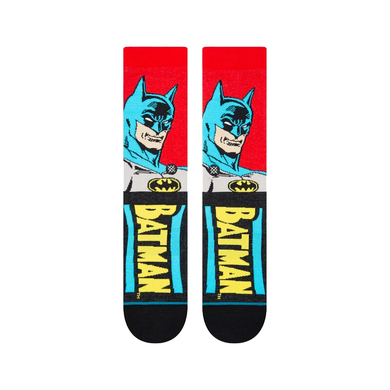 DC Comics Batman X Comic Crew Socks - Kids Large - Clemson Sock Shop