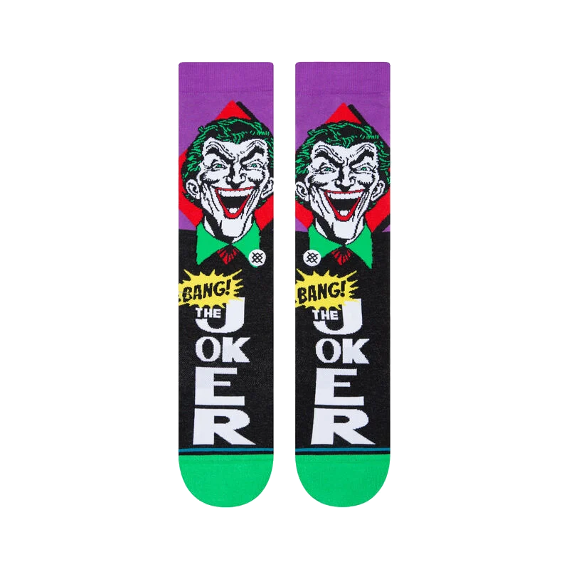 DC Comics Joker X Comic Crew Socks - Large