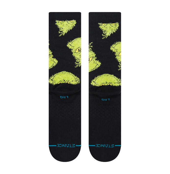 The Grinch Crew Socks - Mean One - Large