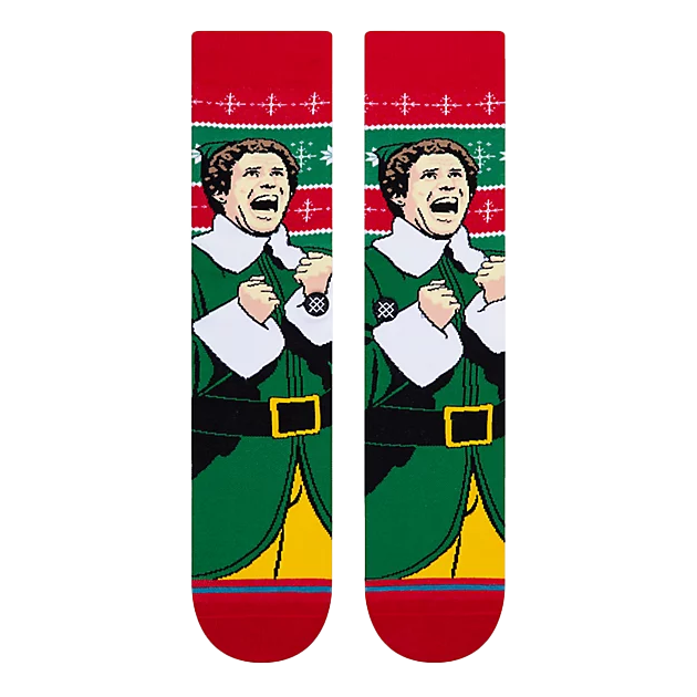 Buddy The Elf Crew Socks - Cold Outside - Small
