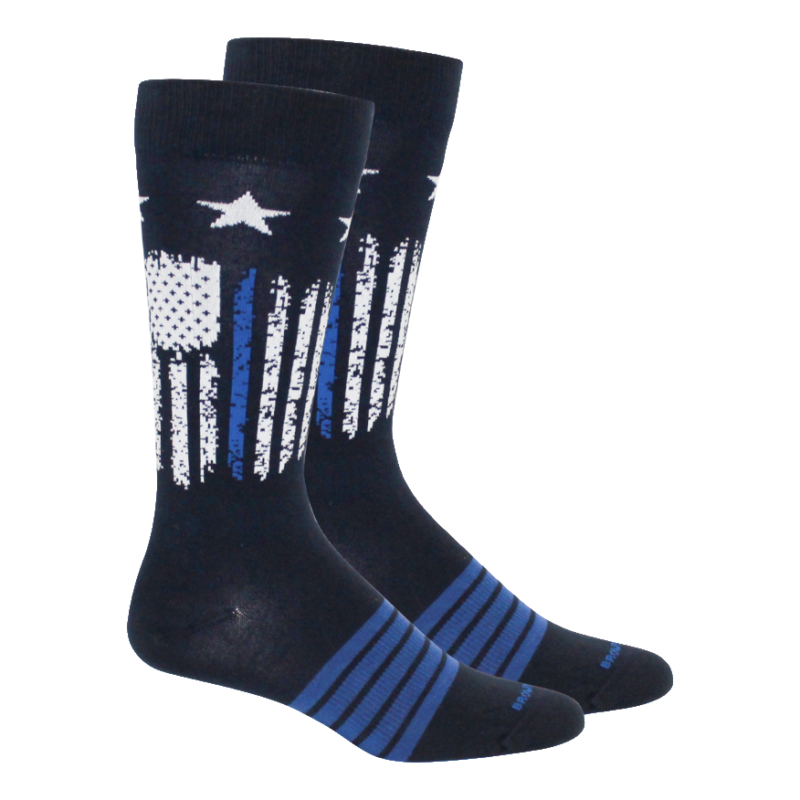 Andy - Thin Blue Line Socks - Navy