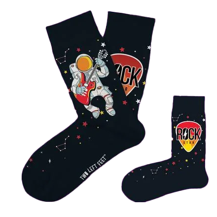 Astronaut Rock Star Socks - Kids 1-5 - ages 7-10