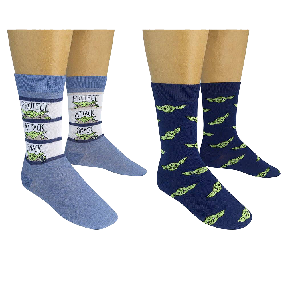 Star Wars - Baby Yoda - Protect Attack Snack Socks - 2 pair