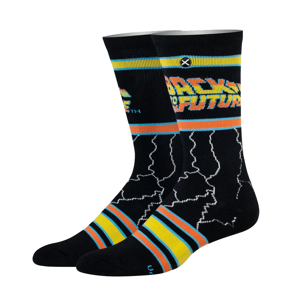 Back To The Future Lightning Knit Socks