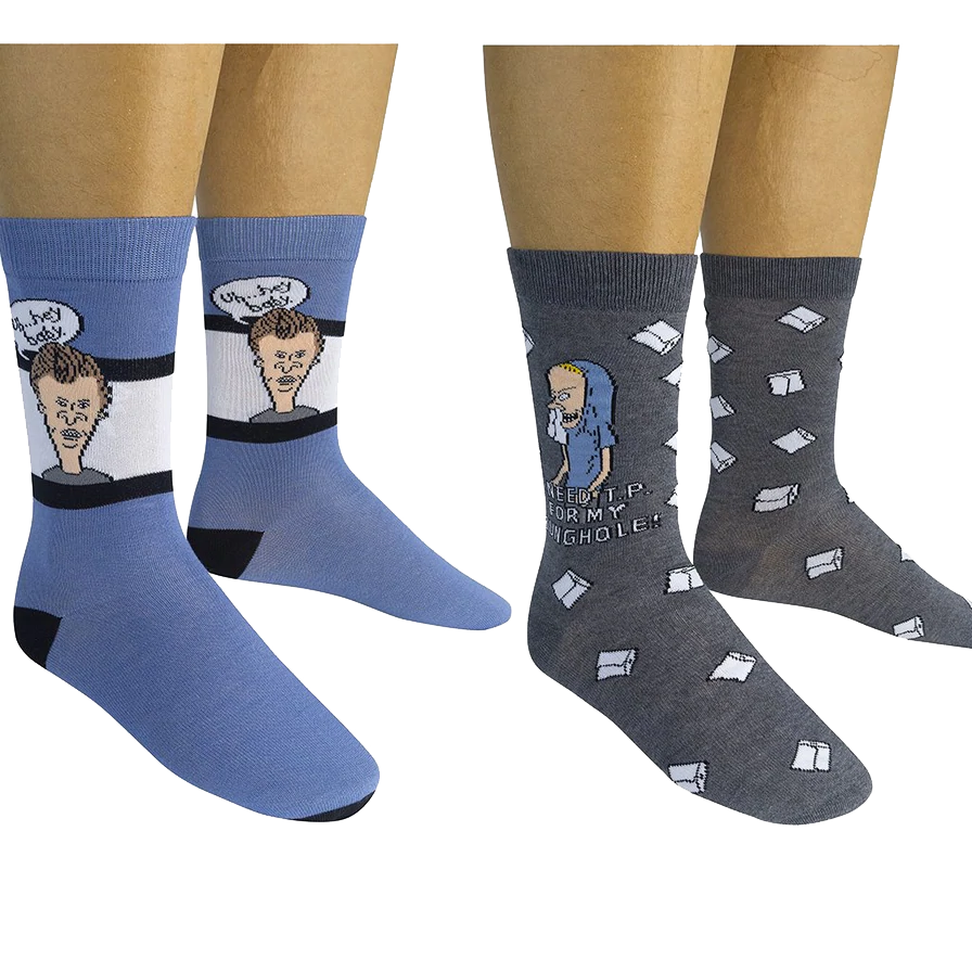 Beavis and Butthead Socks - 2 pair