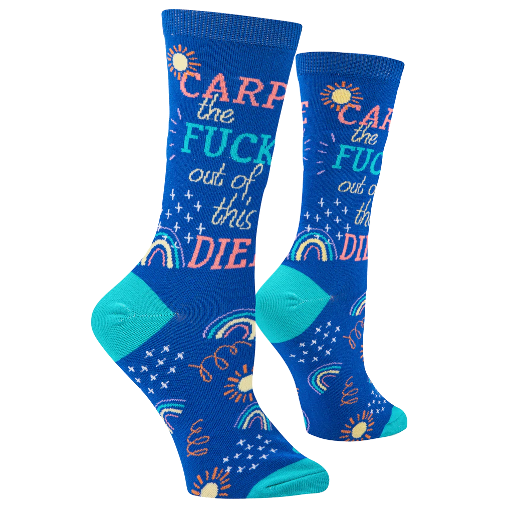 Carpe Diem socks -  Womens