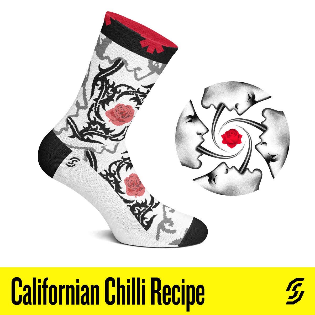 Californian Chilli Recipe Socks - Large