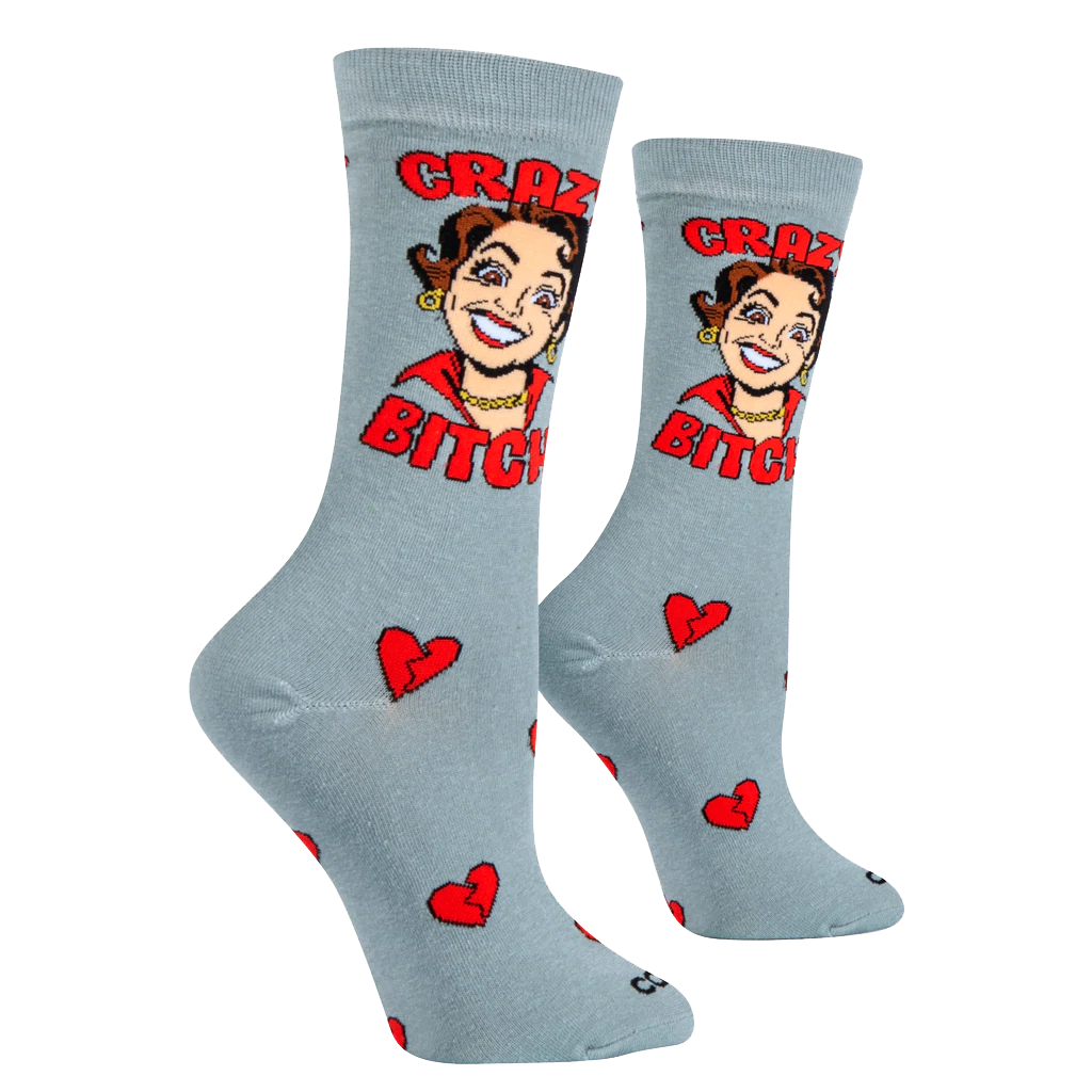 Crazy Bitch Socks - Womens