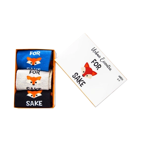 For Fox Sake Socks Gift Set - 3 pair