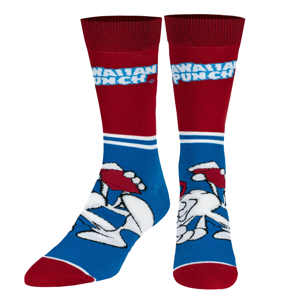 Hawaiian Punch Half Stripe Socks