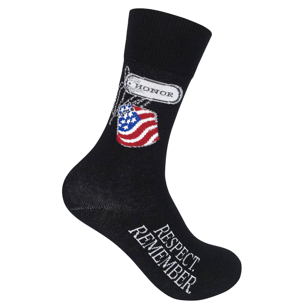 Honor. Respect. Remember. Veteran Socks