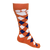 Clemson Orange Argyle With Paw Socks