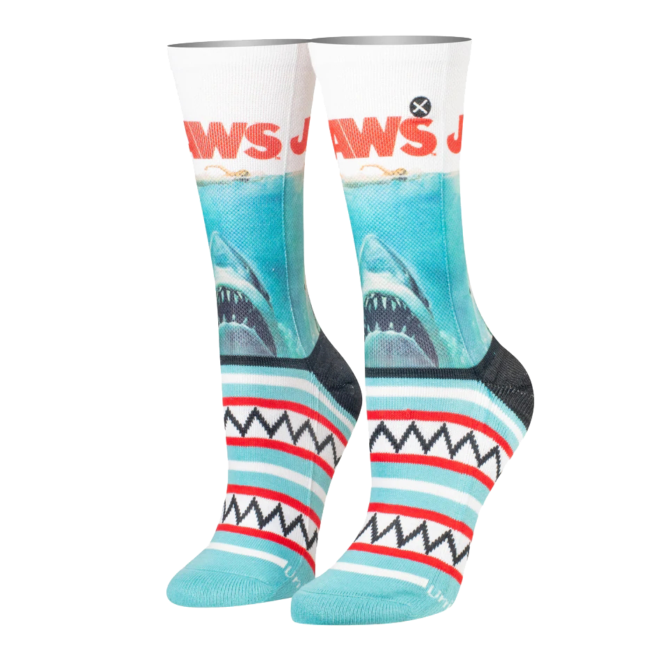 Jaws Teeth Sublimated Top Socks - Womens