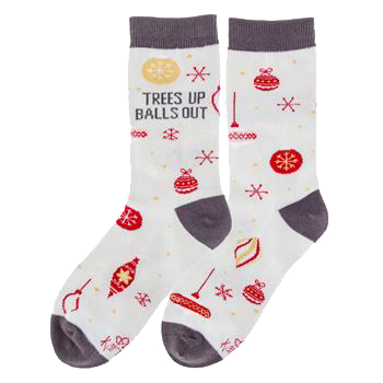 Holiday Socks - Balls Out - Crew
