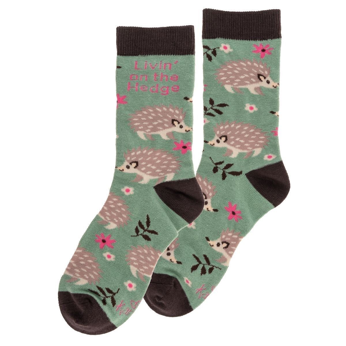 Hedgehog Crew Socks - Women