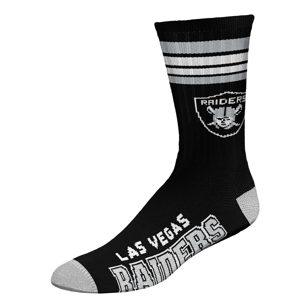 Las Vegas Raiders- 4 Stripe Deuce Socks