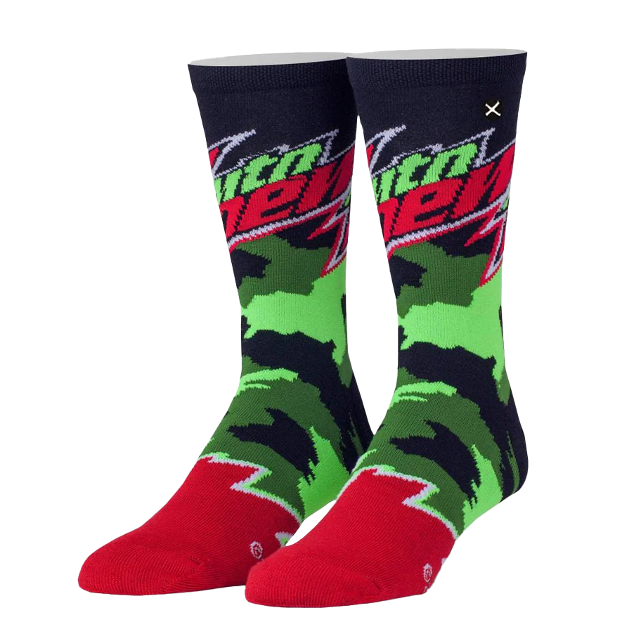 Mountain Dew Camo Knit Socks