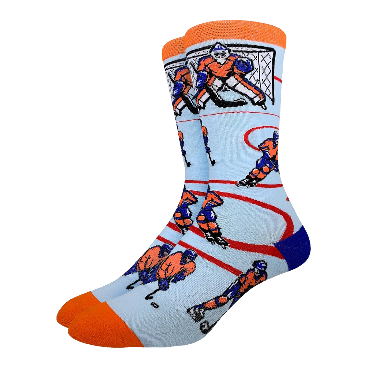 Hockey, Orange &amp; Blue Socks