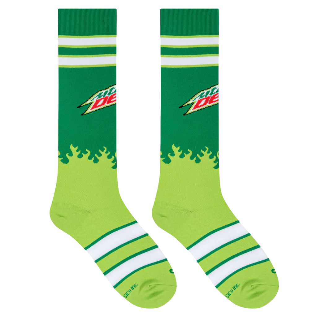 Mountain Dew Socks - Compression - Large