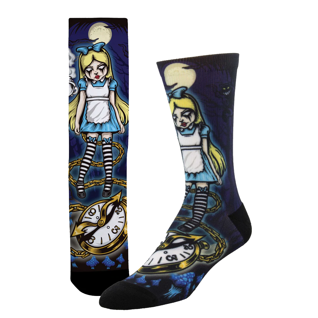 NO BS - Sized For All &quot;Alice&quot; Socks - Multi - L/Xl