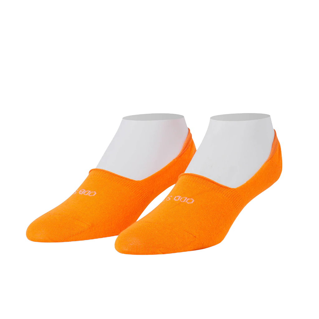 Basix Fashion Socks - Orange - No Show