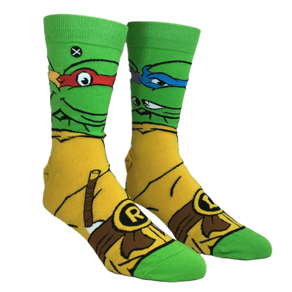 TMNT Retro Turtles Mix Match 360 Knit Socks