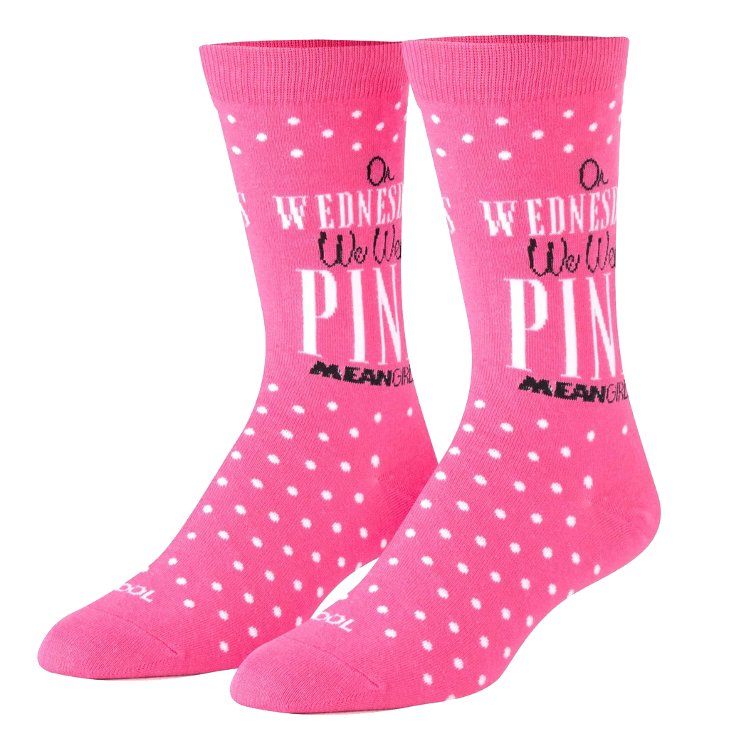Mean Girls - Pink Wednesday Socks - Womens