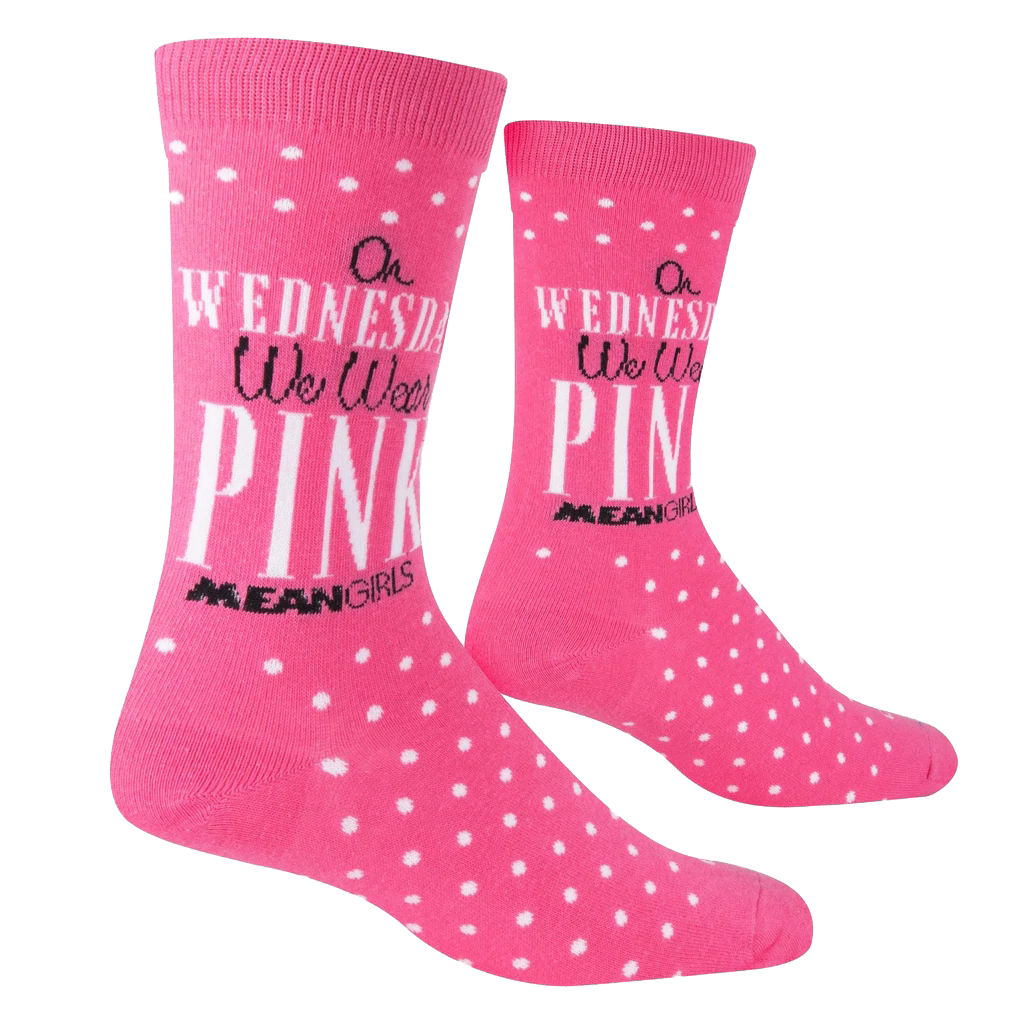 Mean Girls - Pink Wednesday Socks - Womens