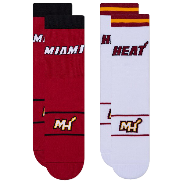 Miami Heat Home &amp; Away Crew Socks - 2 pair