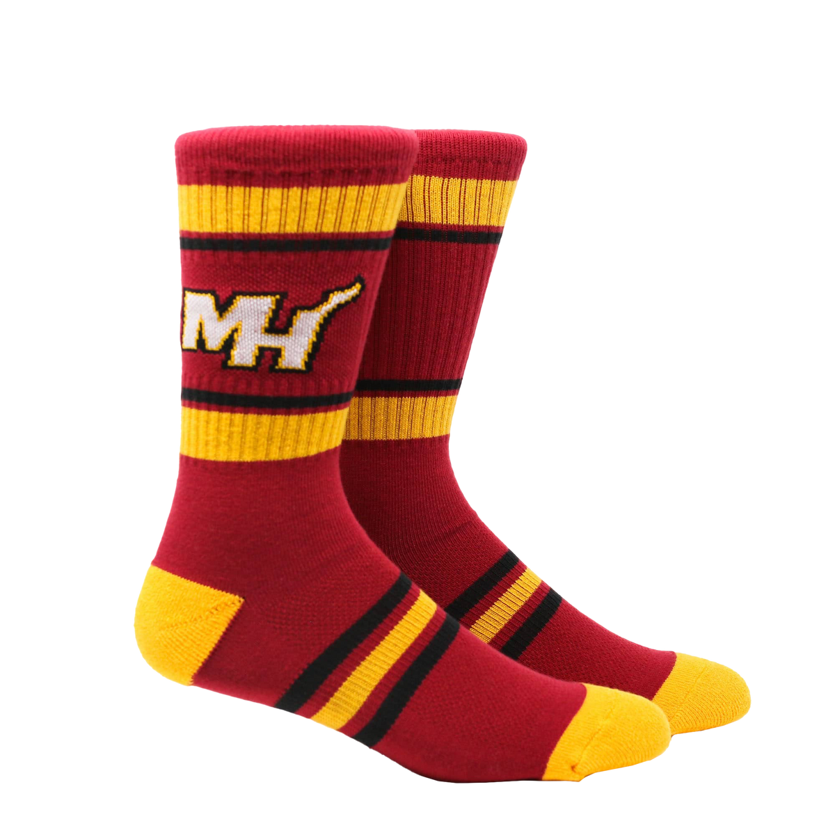 Miami Heat Stripe Crew Socks
