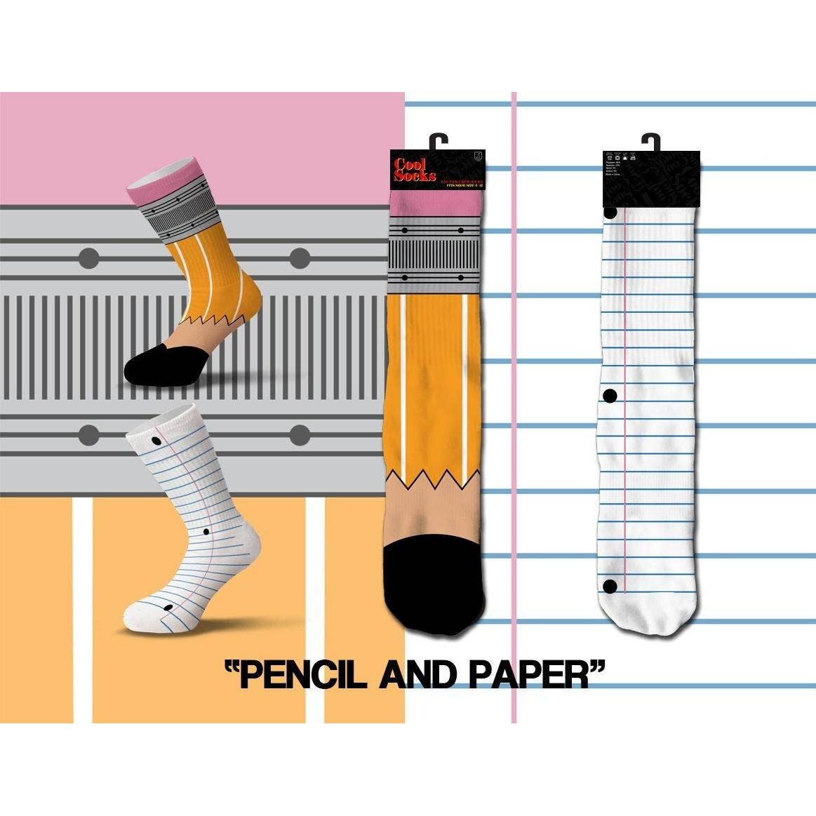 Pencil &amp; Paper Socks