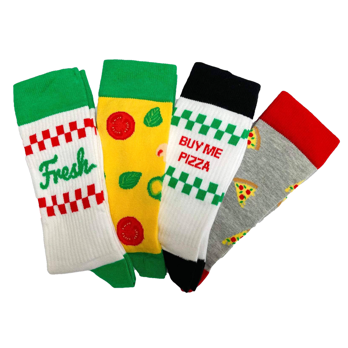 Pizza Socks - 4 Pairs