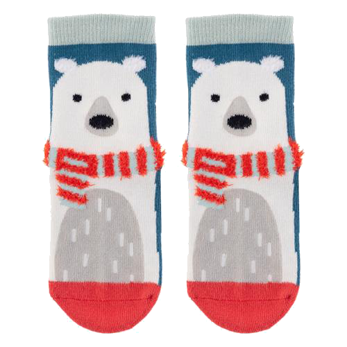 Holiday Socks - Polar Bear- Kids Large