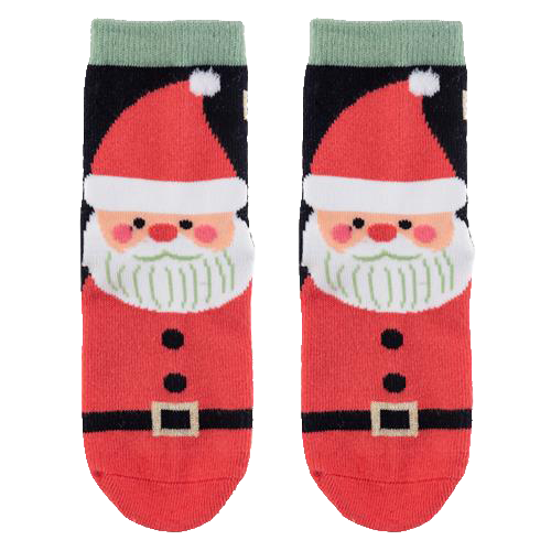 Holiday Socks - Santa - Kids Large