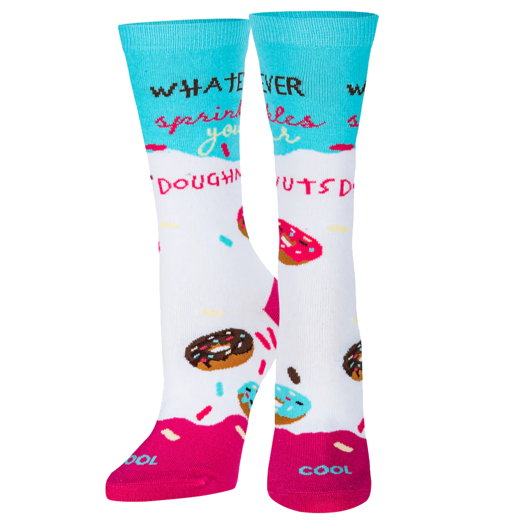 Sprinkles Your Doughnuts Socks - Womens