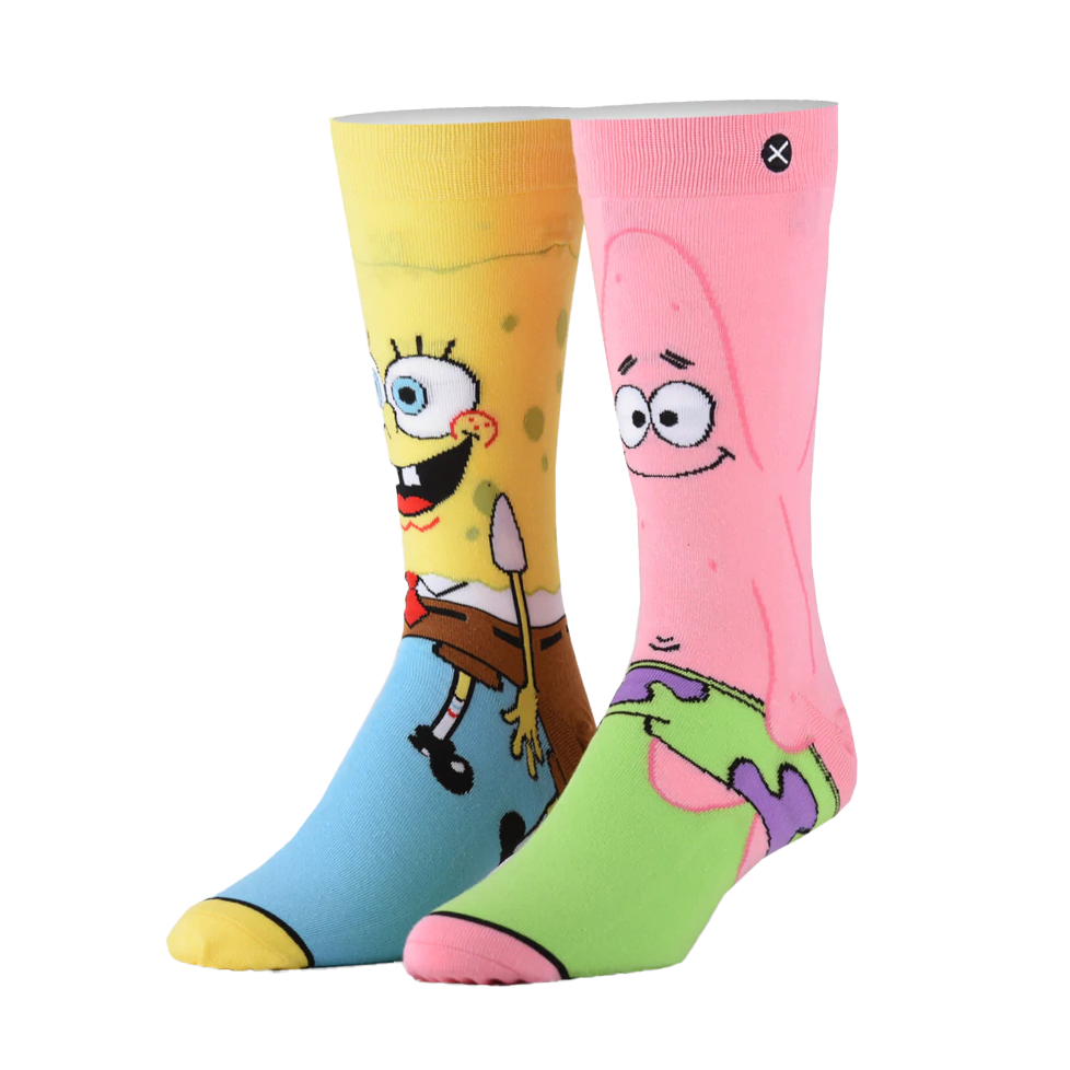SpongeBob &amp; Patrick Mix Match 360 Knit Socks