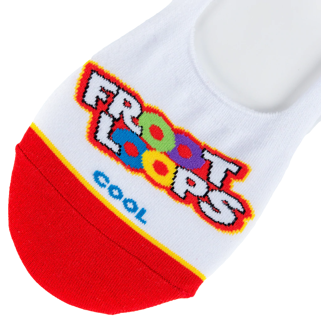Froot Loops - Toucan Sam No Show Socks - Womens
