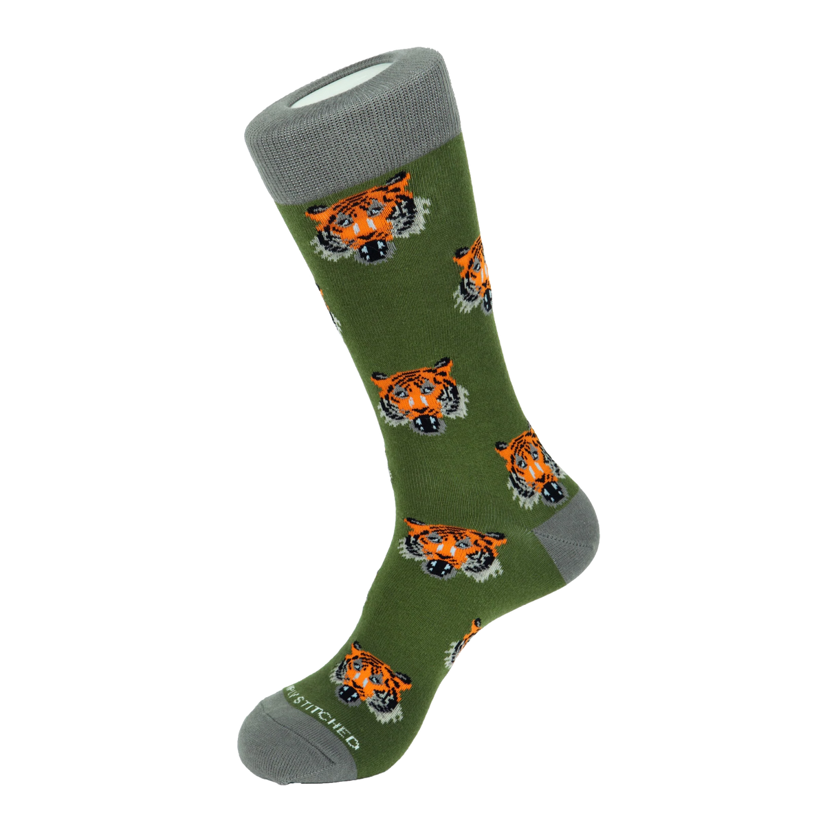 Multi Tiger Socks - Green