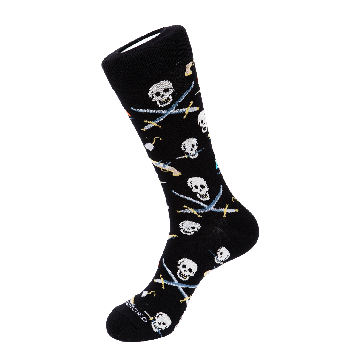 Pirate Booty Socks - Black Skulls