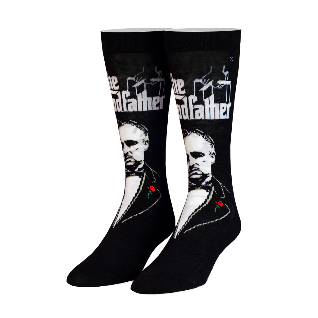 The Godfather - Vito Corleone Rose Knit Socks