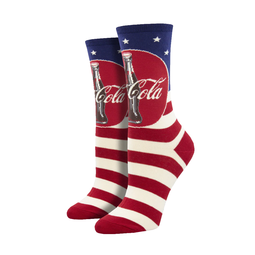Americana Coca-Cola Socks - Navy - Womens