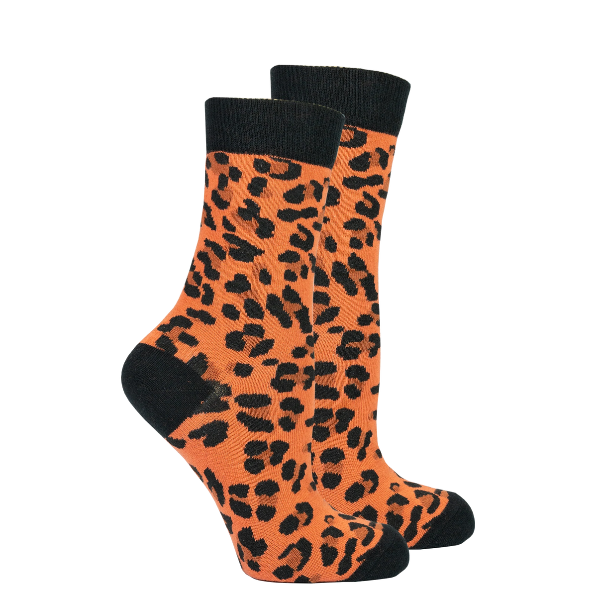 Leopard Crew Socks - Women&#39;s