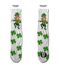 LUCKY CHARM LEPRECHAUN JIG Funny St Patrick&#39;s Day Socks