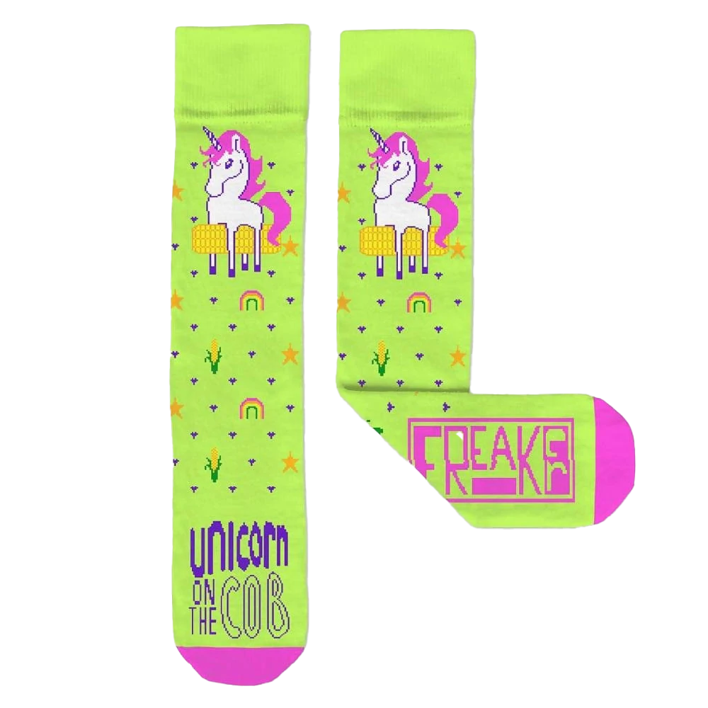 Unicorn On The Cob Socks -  Womens