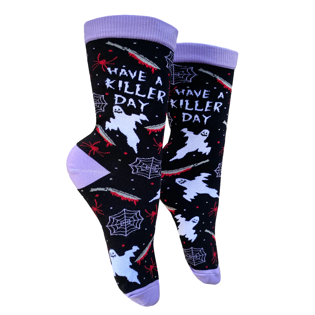 Have a Killer Day Socks - Womens