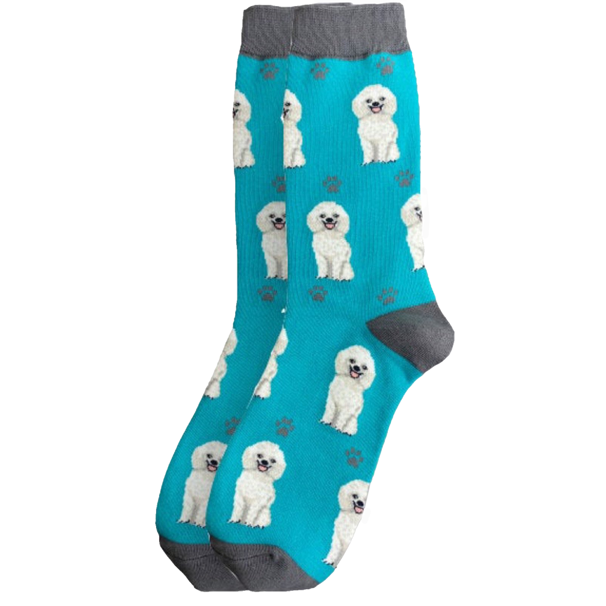 White Poodle Dog Socks